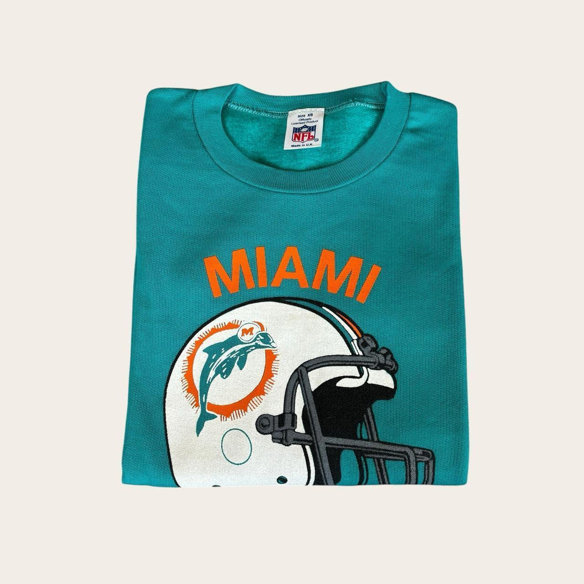 Vintage 80s Miami Dolphins NFL American Football sweatshirt