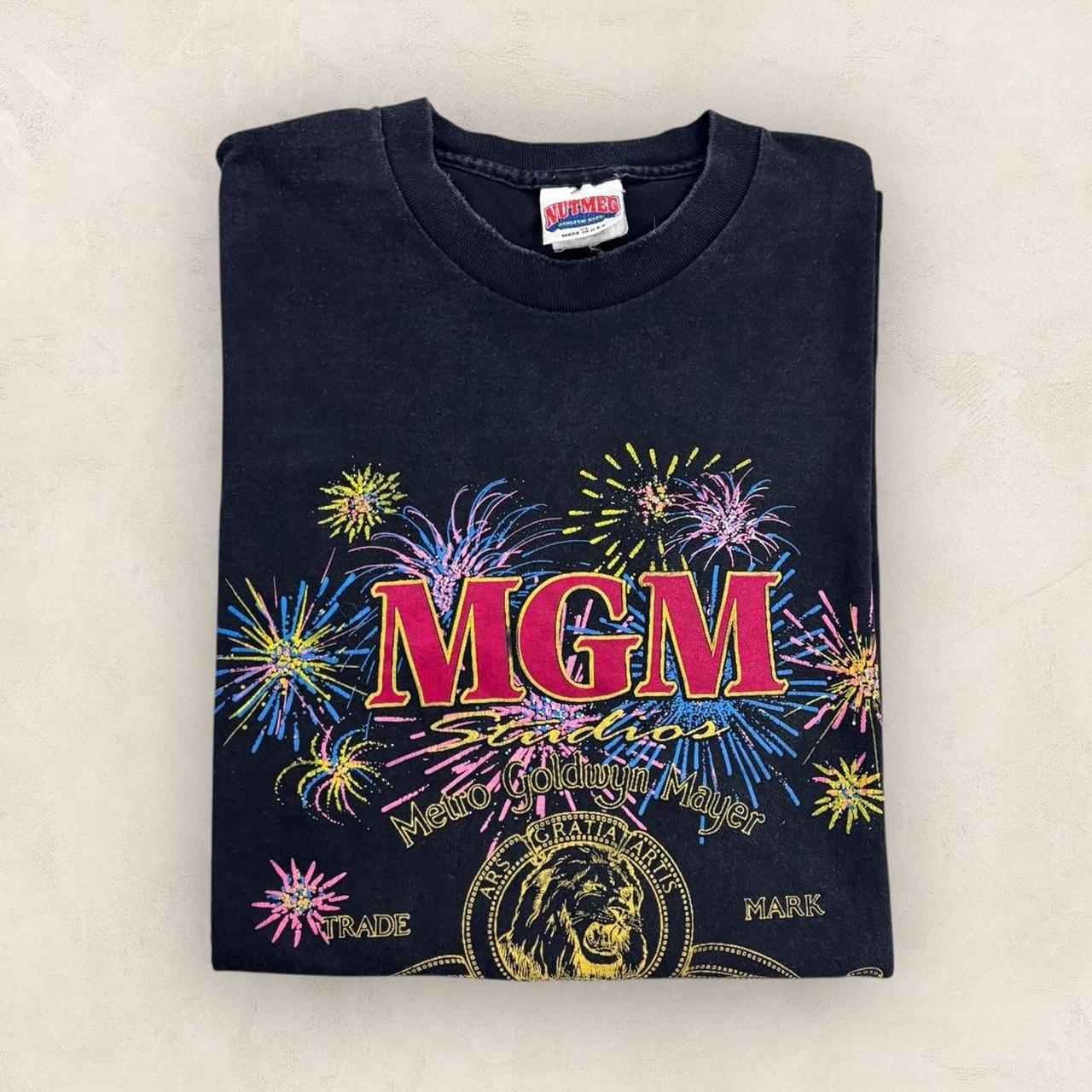 Vintage 90s USA Metro Goldwyn Mayer MGM Studios Florida theme park graphic t-shirt