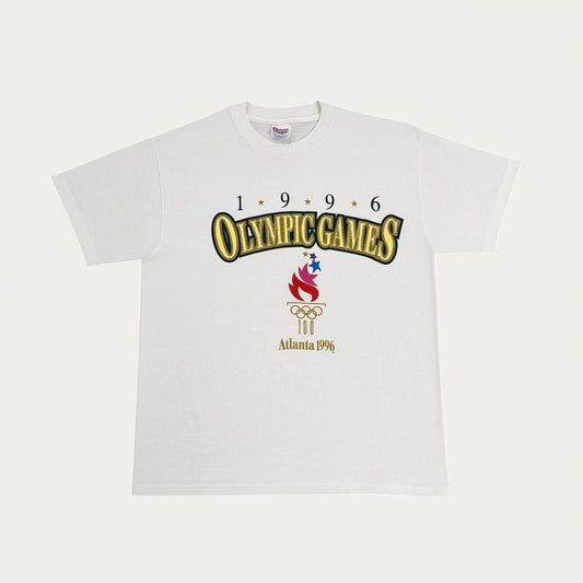 Vintage 90s USA Atlanta Olympics summer games athletics graphic t-shirt