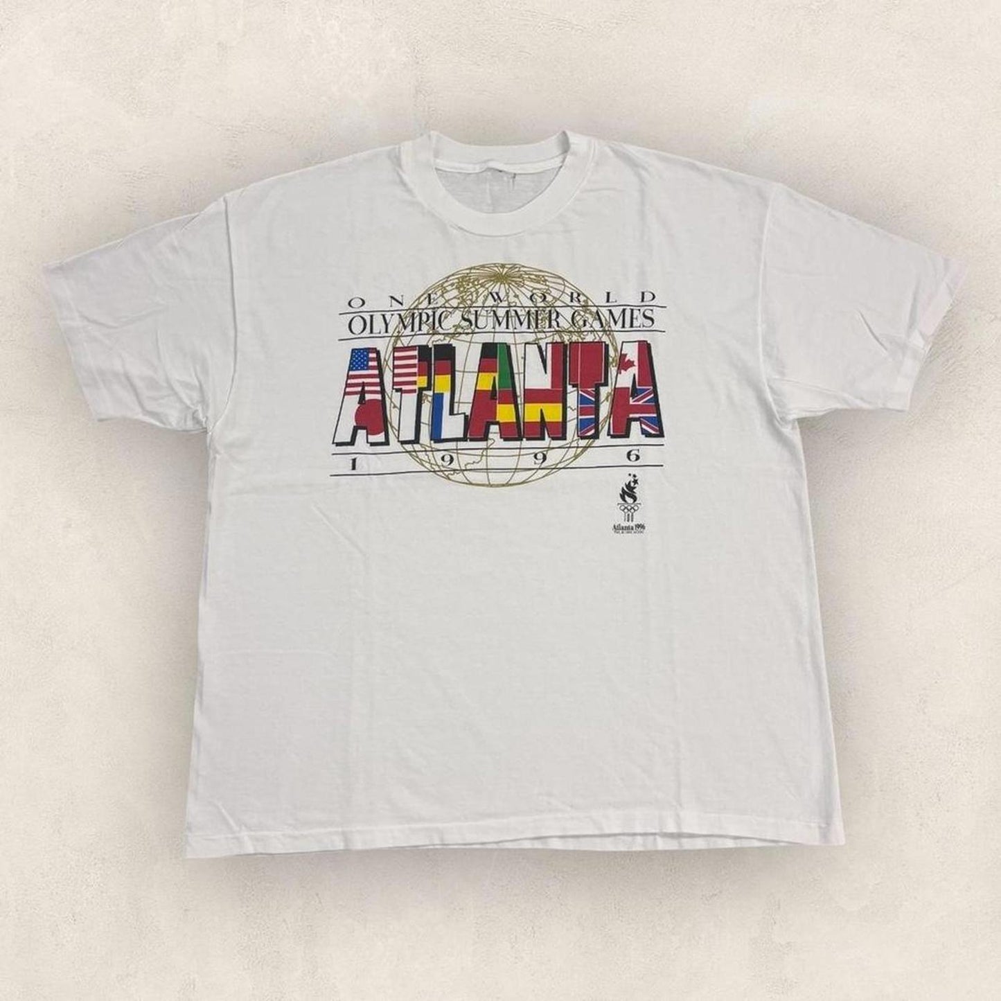 Vintage 90s USA Atlanta Olympics summer games athletics graphic t-shirt