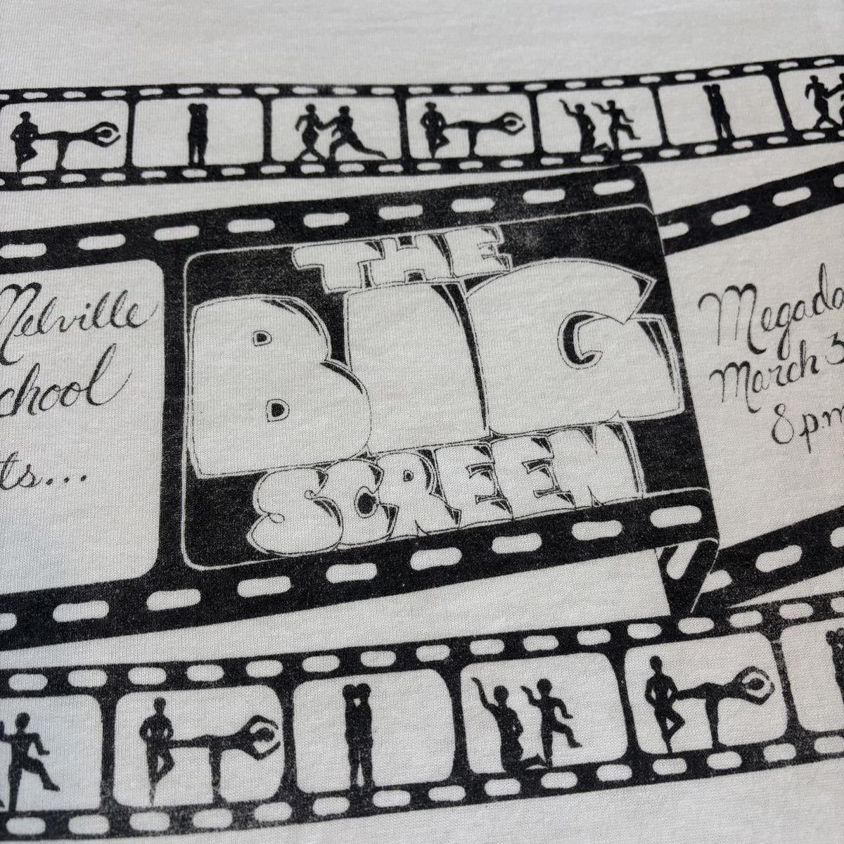 Vintage 90s USA the big screen cinema megadance Melville high school t-shirt
