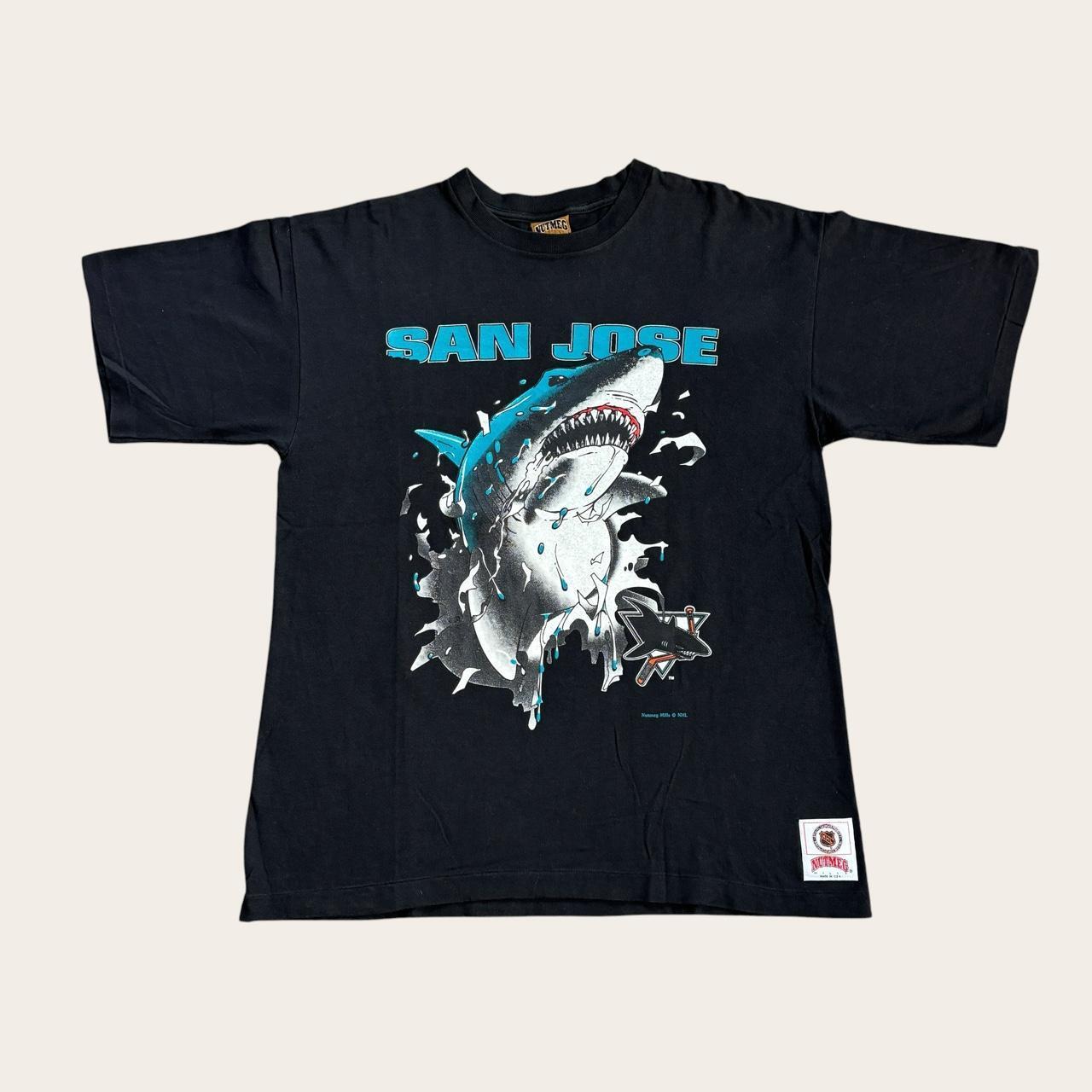 Vintage 90s USA San Jose Sharks NHL ice hockey t-shirt