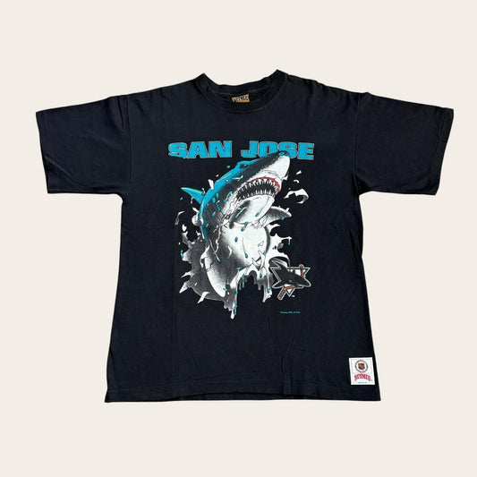 Vintage 90s USA San Jose Sharks NHL ice hockey t-shirt