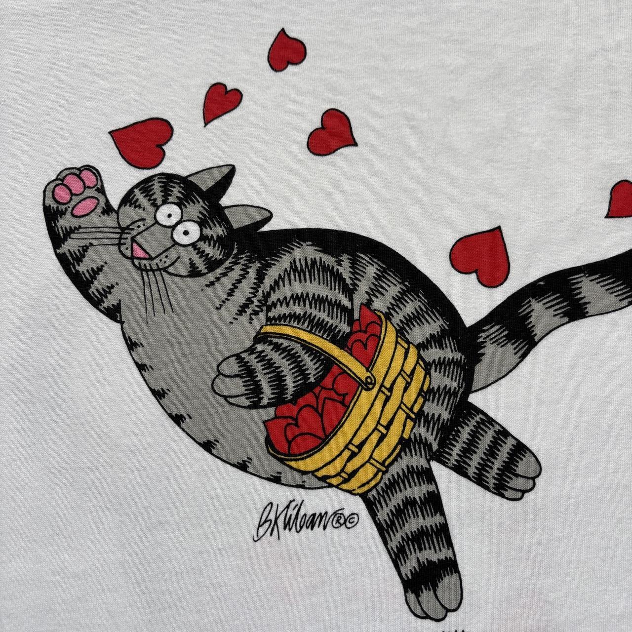 Vintage 80s B Kliban cat cartoon I left my heart in New York souvenir t-shirt