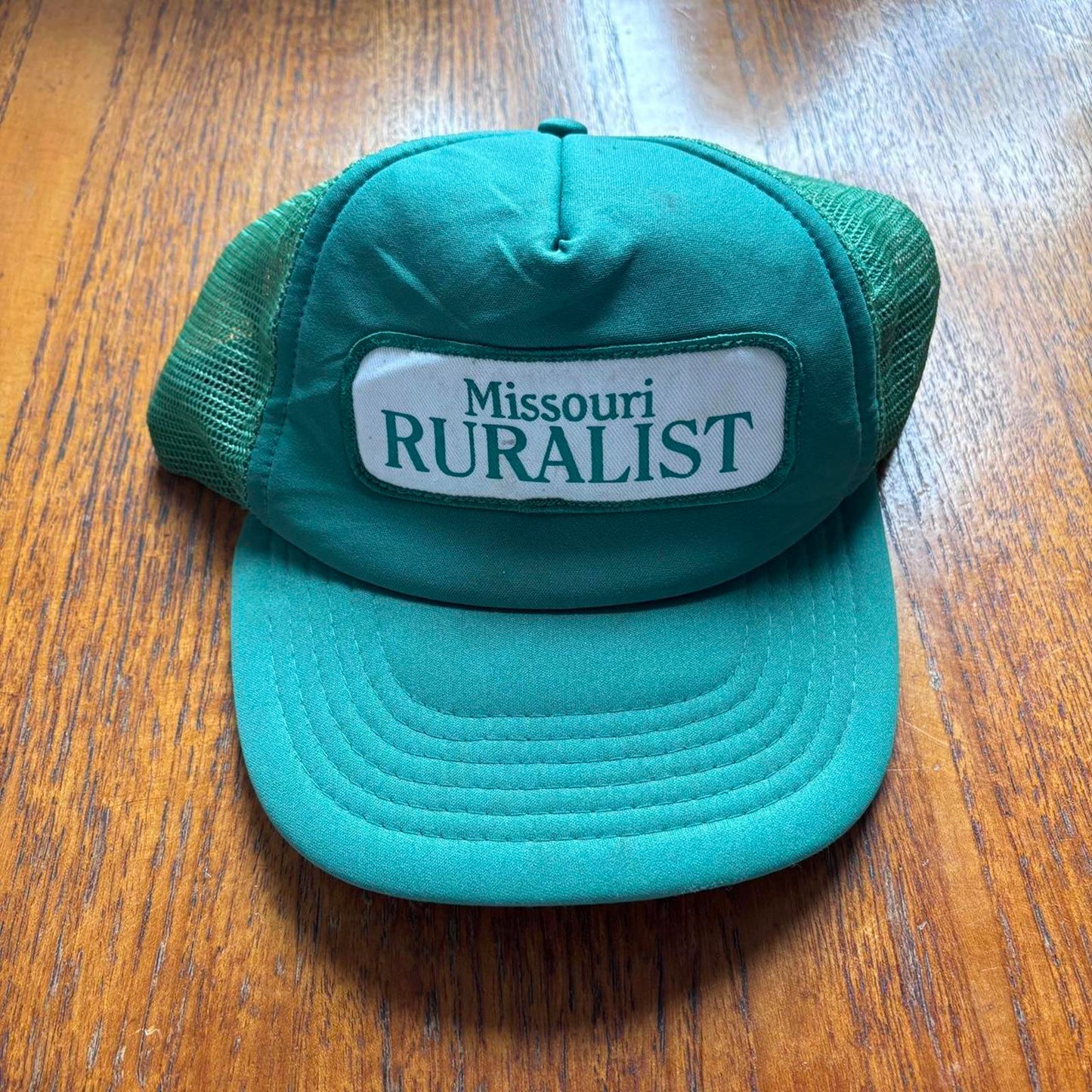 Vintage 90s USA Missouri ruralist nature wildlife graphic trucker cap