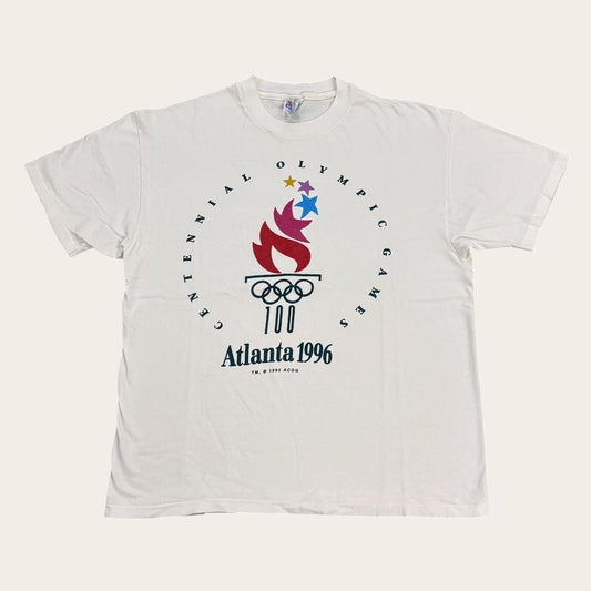 Vintage 90s USA Atlanta Olympics summer games athletics torch t-shirt