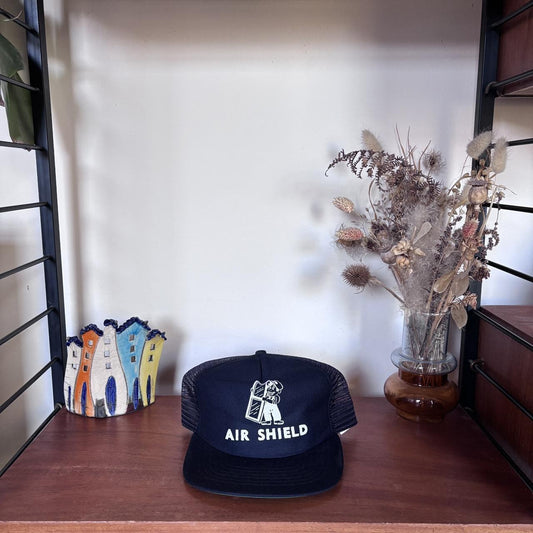 Vintage 90s USA Air Shield construction workwear trucker cap