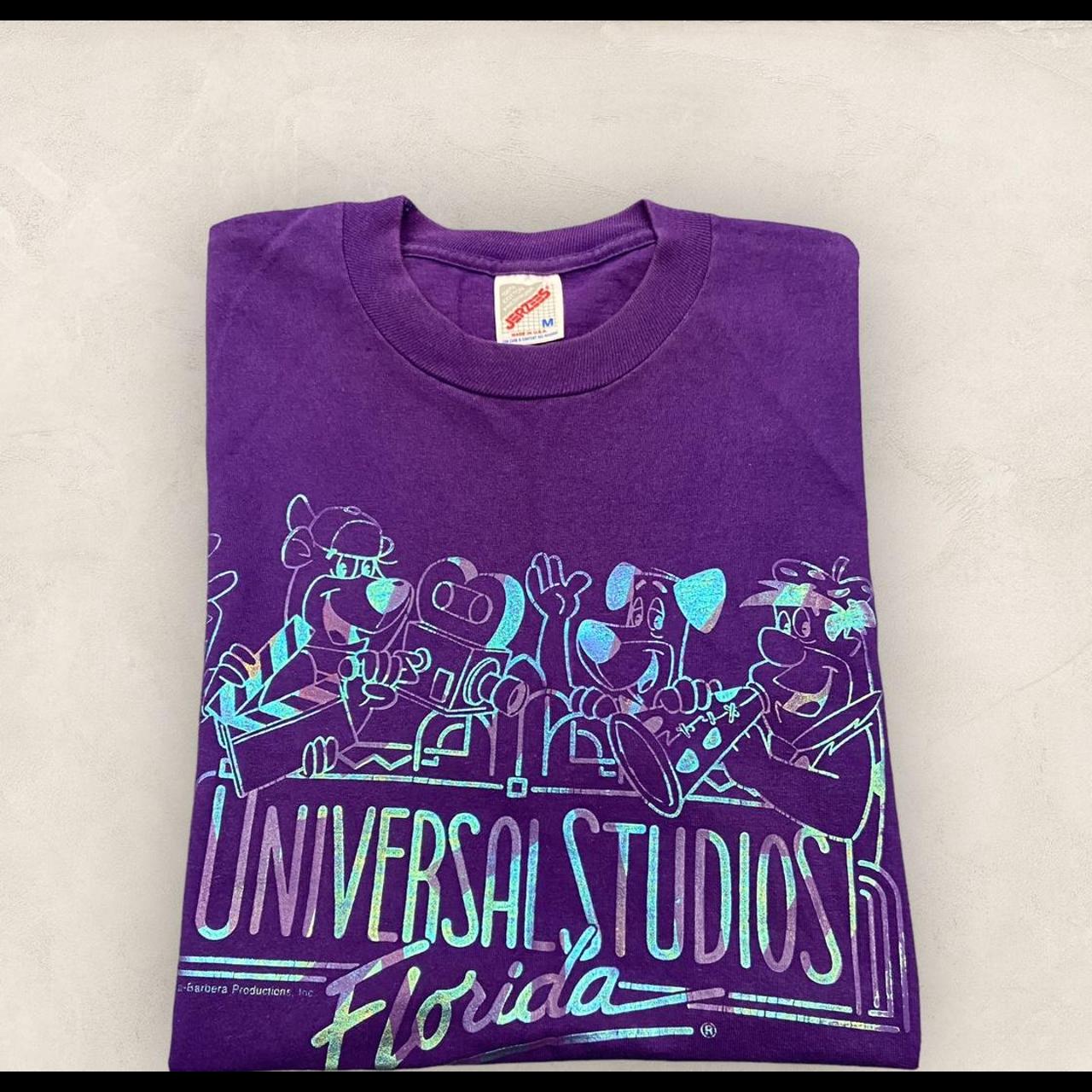 Vintage 90s USA Universal Studios Florida theme park promotional graphic t-shirt