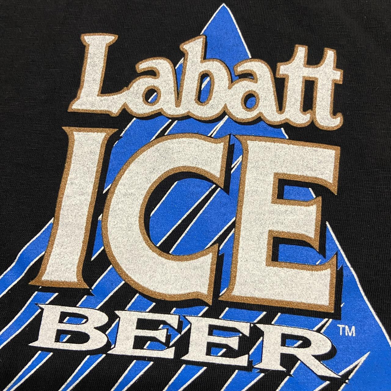 Vintage 90s Labatt Ice beer alcohol Canada promotional graphic t-shirt