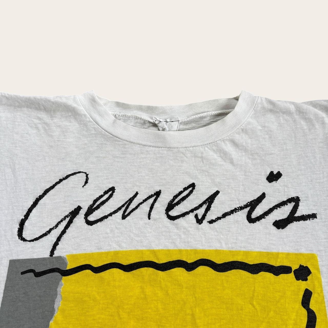 Vintage 80s USA Genesis Abacab album rock music band t-shirt