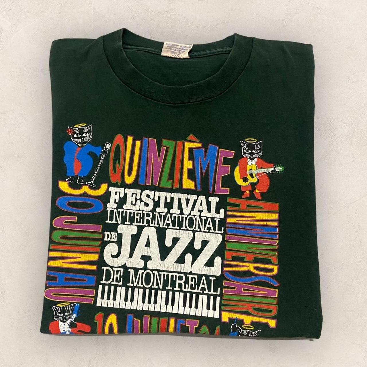 Vintage 90s Canada Montreal Jazz Festival music blues graphic t-shirt