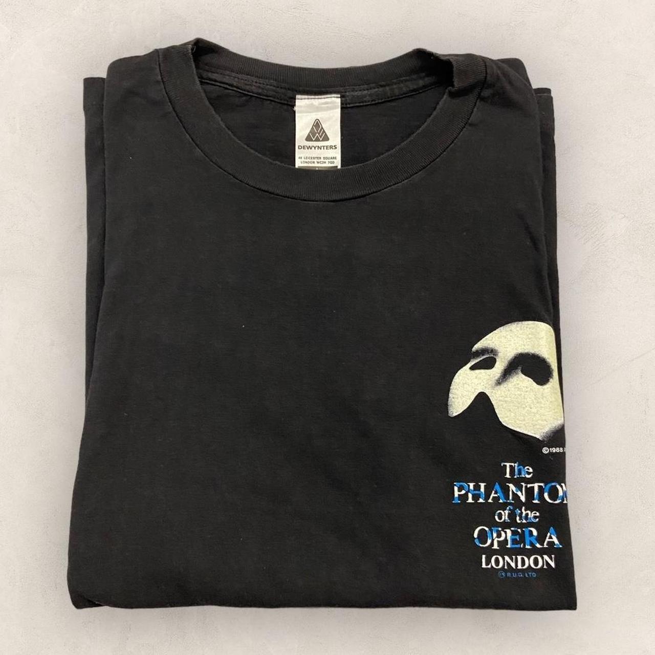 Vintage 80s The phantom of the opera London theatre show West End graphic t-shirt