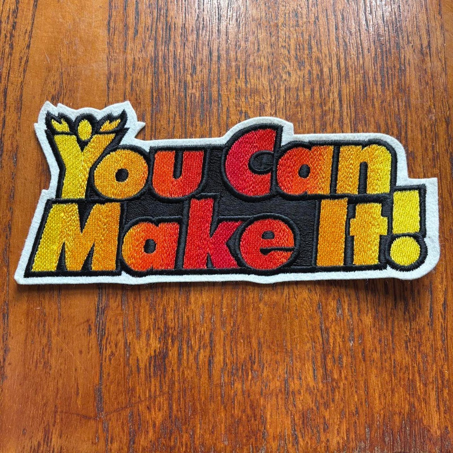 Vintage 80s USA you can make it slogan large embroidered patch