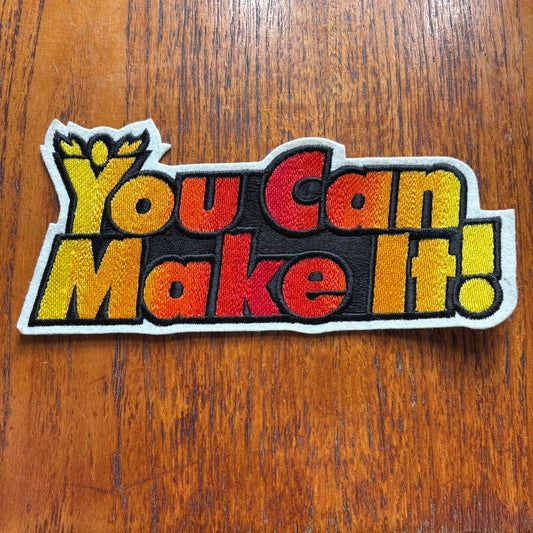Vintage 80s USA you can make it slogan large embroidered patch