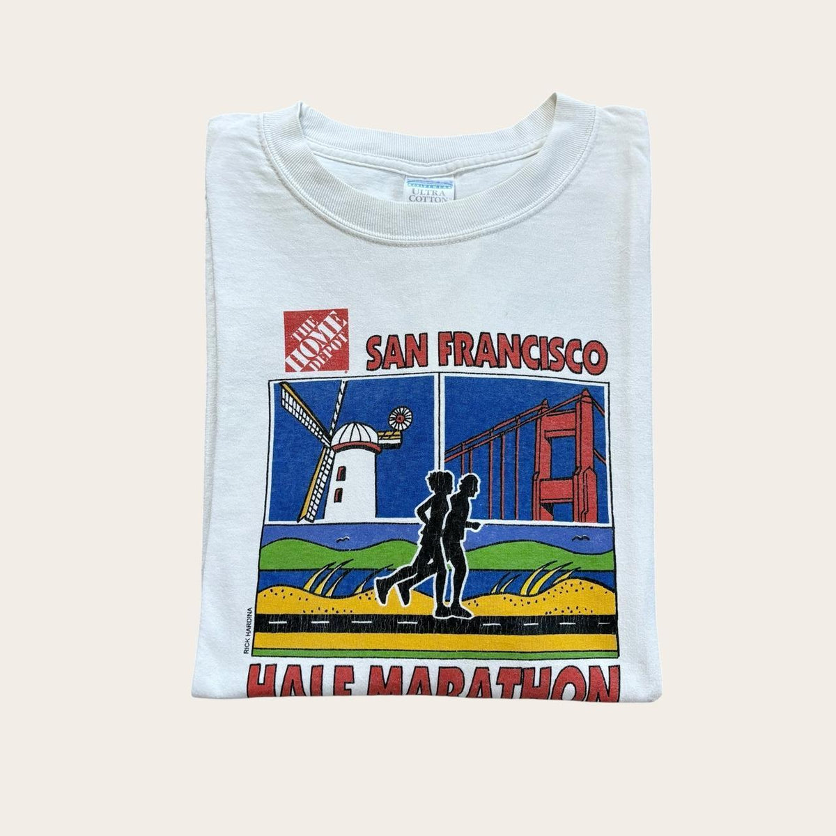 Vintage San Francisco half marathon 2002  race running long sleeve t-shirt