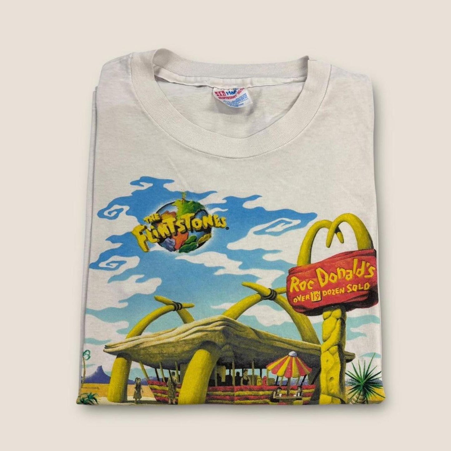 Vintage 90s USA The Flintstones movie McDonald’s promotional t-shirt