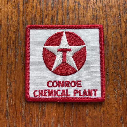 Vintage 90s USA Texas chemical plant Texas oil gas embroidered patch