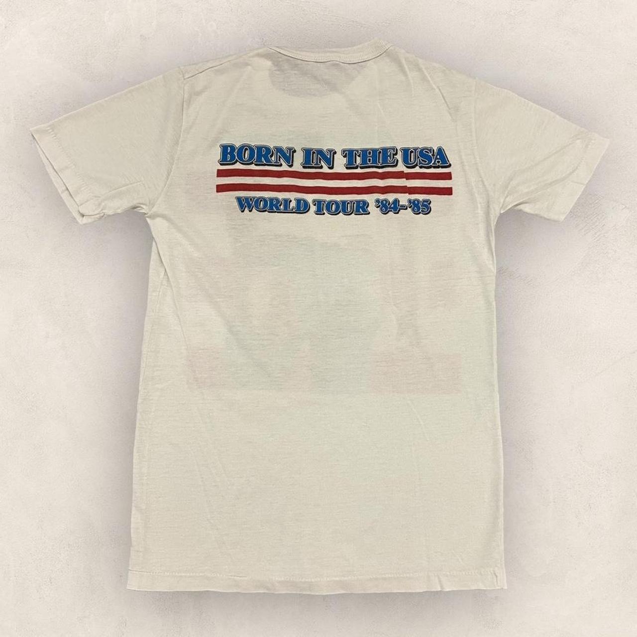 Vintage 80s USA Bruce Springsteen Born in the USA World Tour music band graphic t-shirt