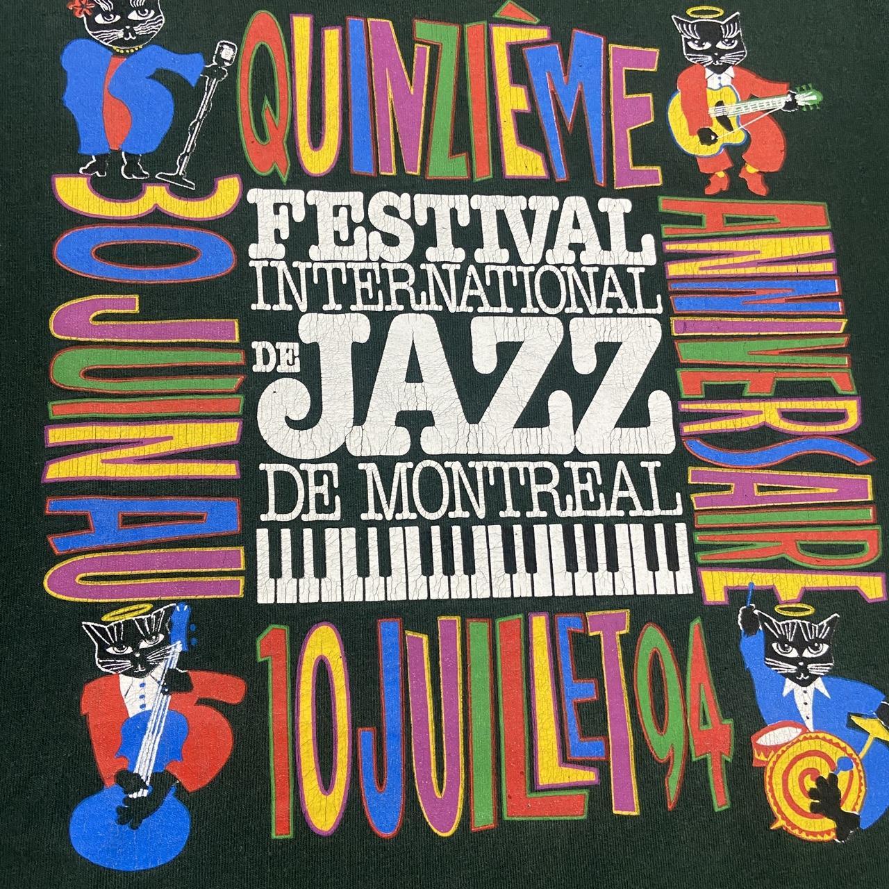 Vintage 90s Canada Montreal Jazz Festival music blues graphic t-shirt