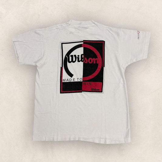 Vintage 90s USA Wilson tennis camp Colorado racquet club graphic t-shirt