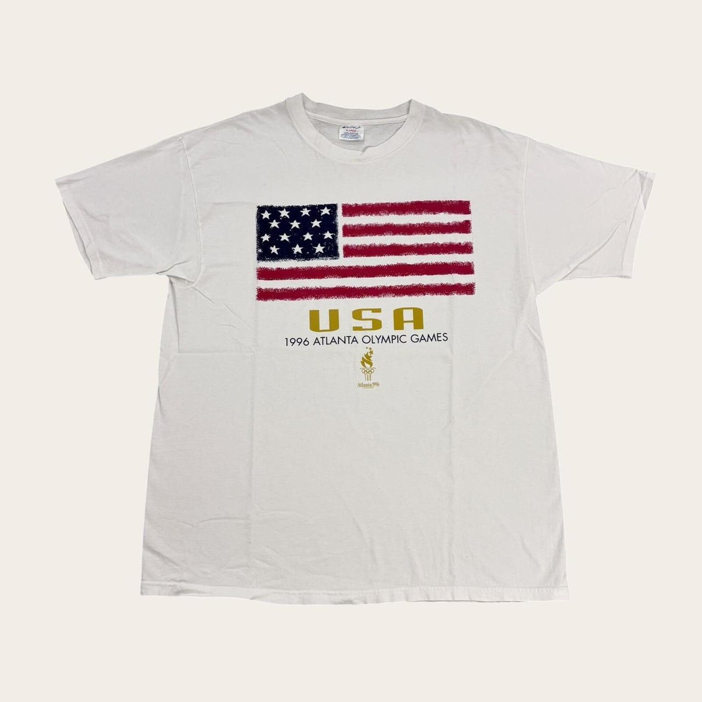 Vintage 90s USA Atlanta Olympics summer games athletics graphic t-shirt