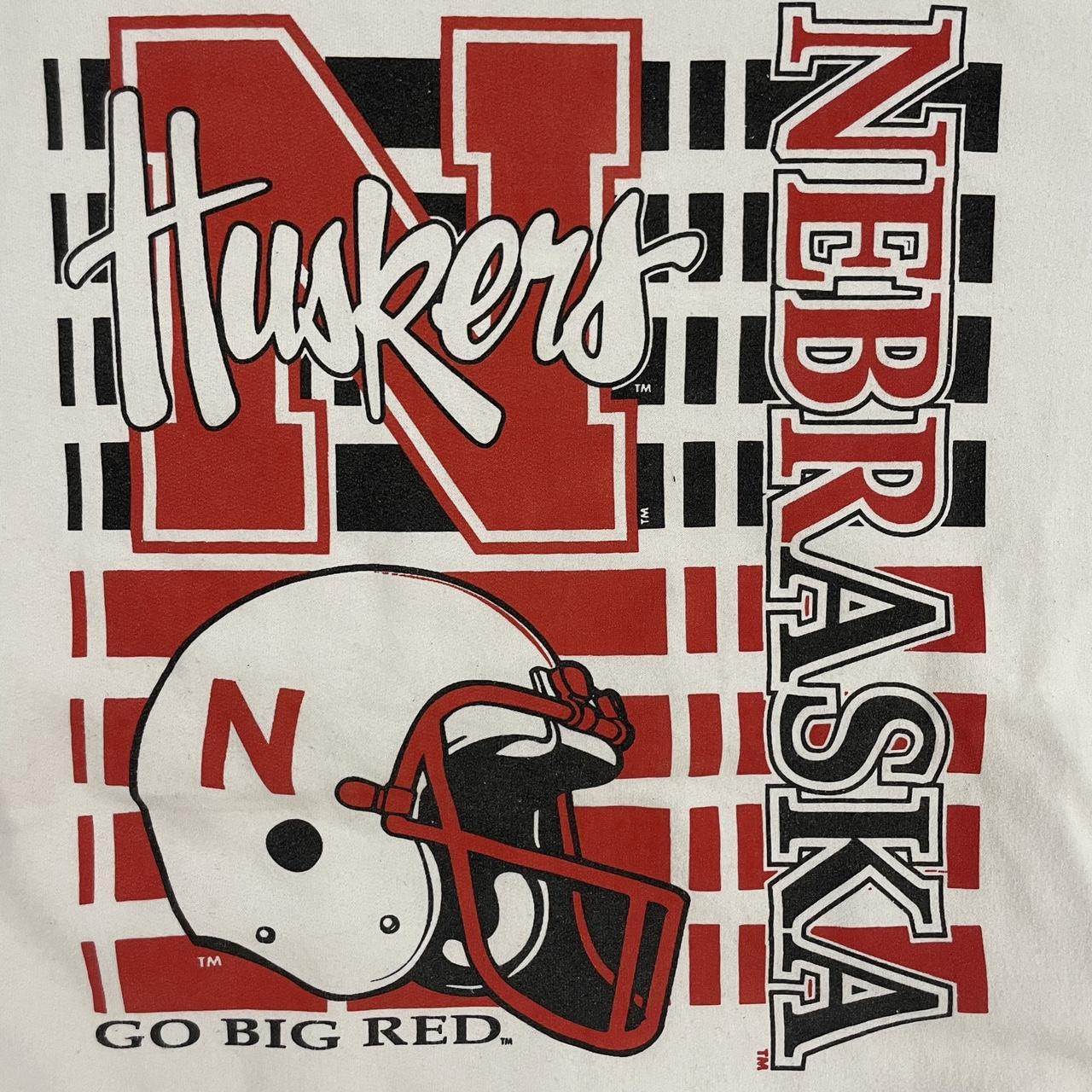 Vintage 90s USA Nebraska Huskers university varsity American Football graphic sweatshirt