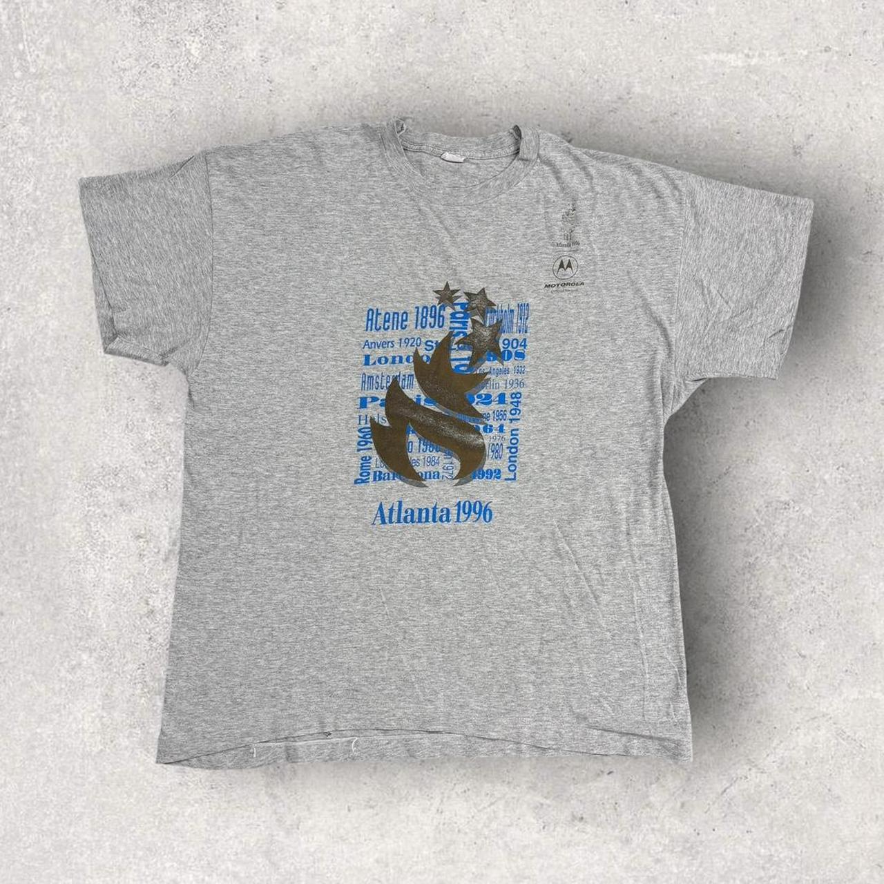 Vintage 90s USA Atlanta Olympics summer games athletics graphic t-shirt