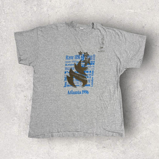 Vintage 90s USA Atlanta Olympics summer games athletics graphic t-shirt
