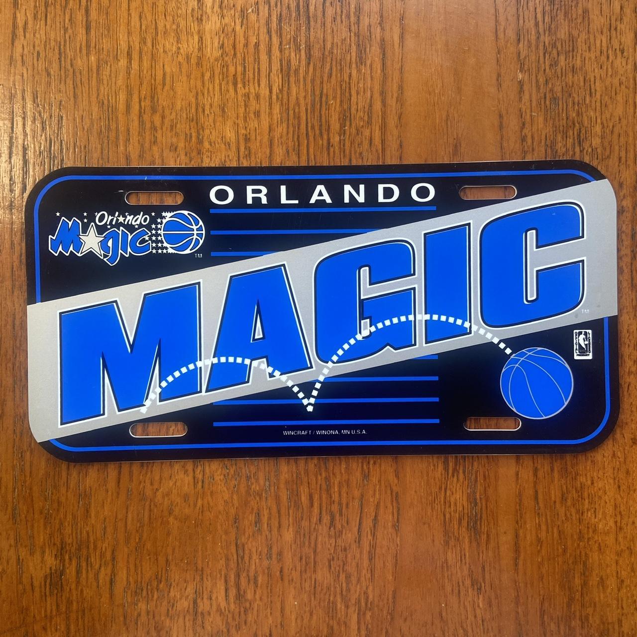 Vintage 90s USA Orlando Magic NBA basketball promotional American license plate