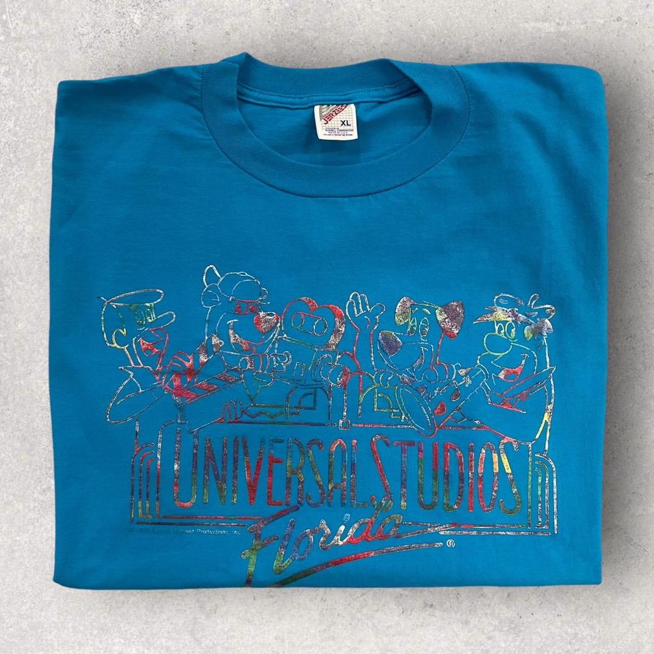 Vintage 90s USA Universal Studios Florida Hanna Barbara theme park graphic t-shirt