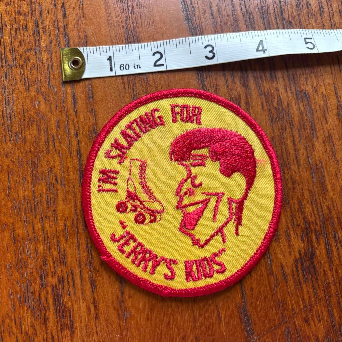 Vintage 90s USA skating for Jerry’s kids fundraiser charity embroidered patch