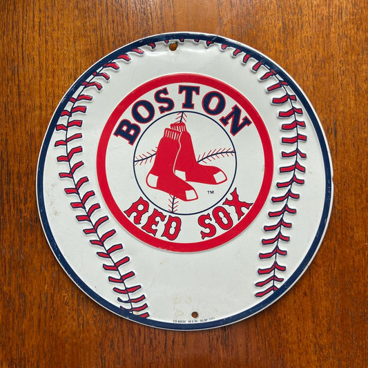 Vintage 2000s USA Boston Red Sox MLB baseball promotional American license plate