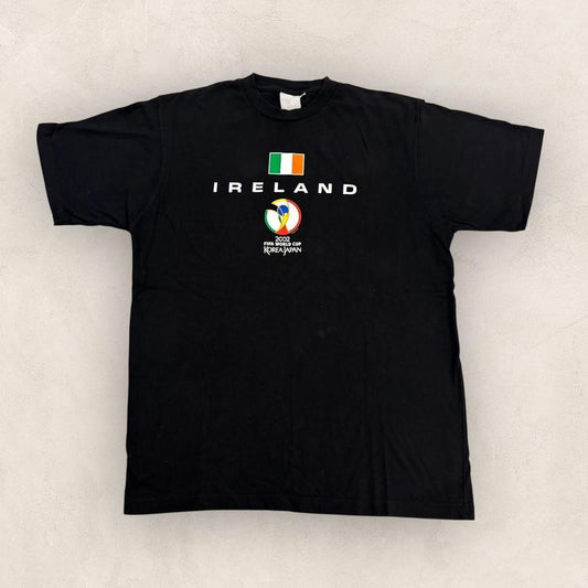 Vintage Y2K Korea Japan World Cup football tournament team Ireland graphic t-shirt