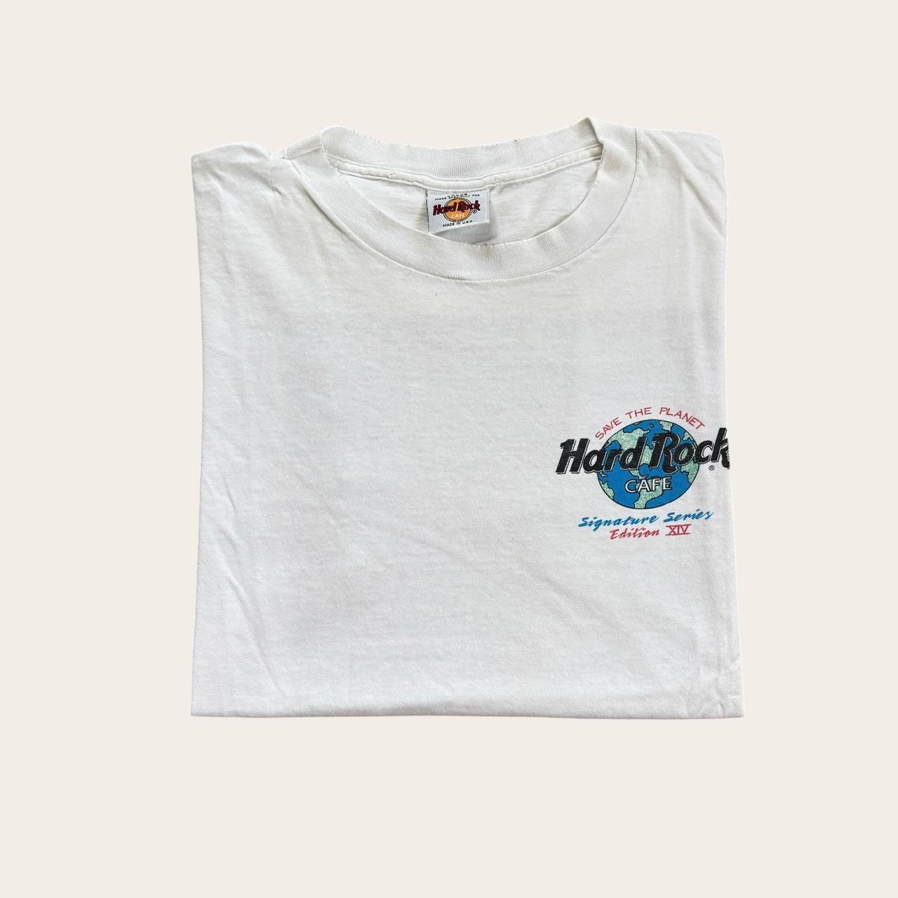 Vintage 90s USA Hard Rock Cafe signature Series Peter Gabriel Genesis t-shirt