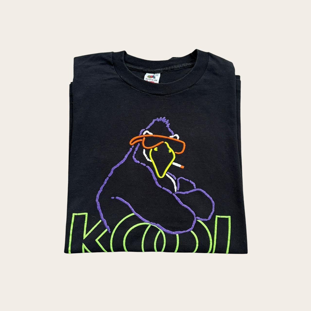 Vintage 90s USA Kool cigarettes neon t-shirt