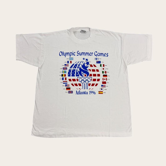 Vintage 90s USA Atlanta Olympics summer games athletics graphic t-shirt