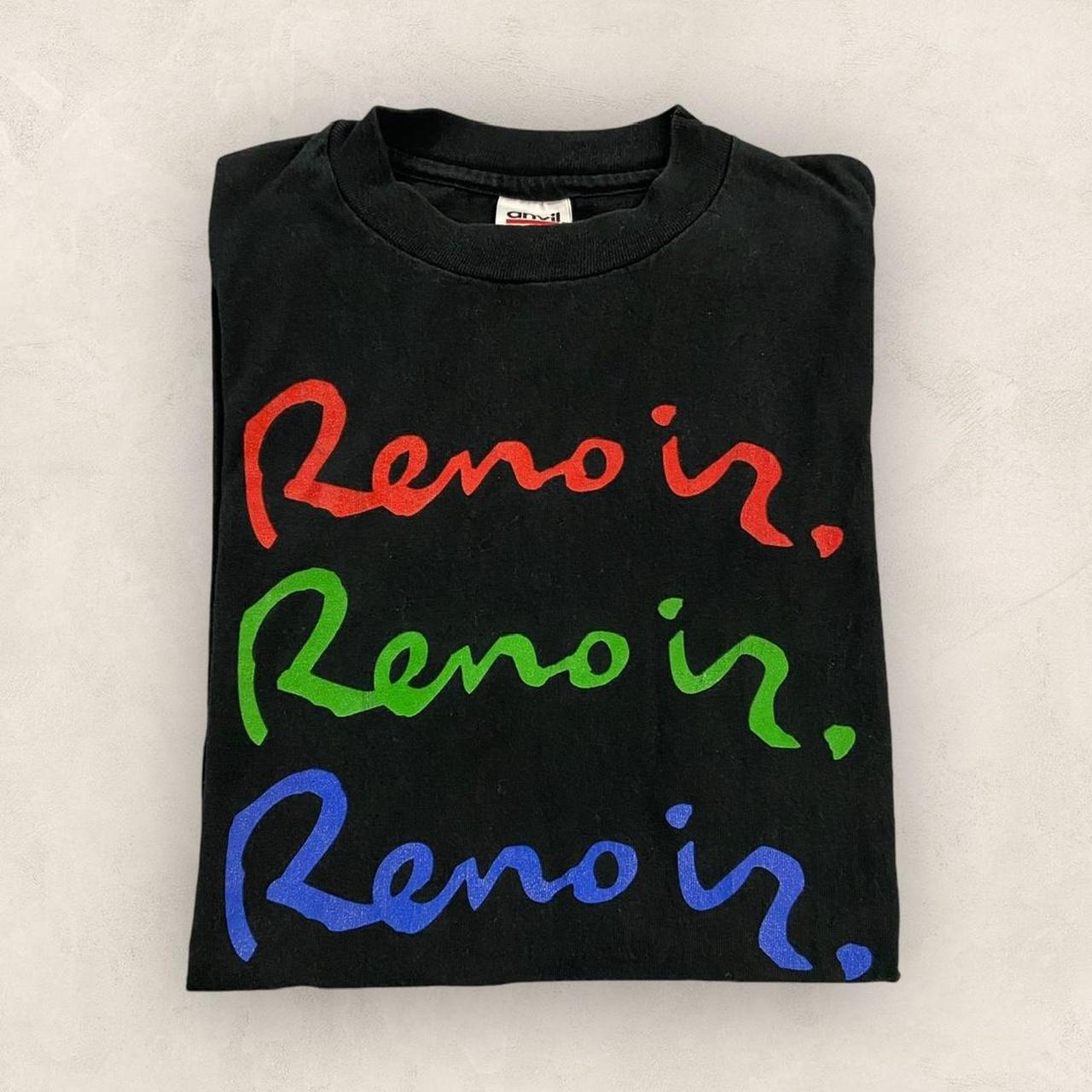 Vintage 90s USA Renoir portraits National Gallery of Canada graphic t-shirt