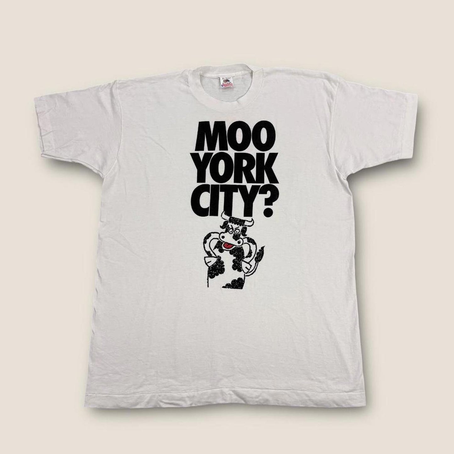 Vintage 90s USA New York City Cows humour tourist souvenir t-shirt