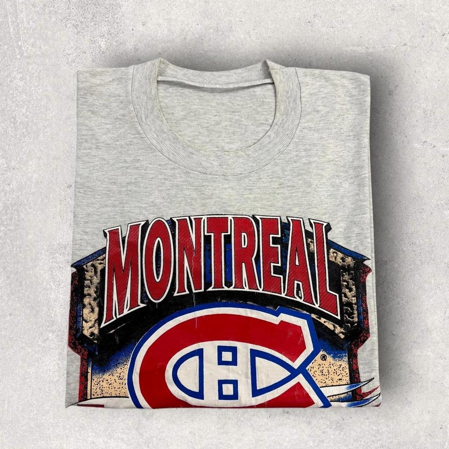 Vintage 90s Montreal Canadiens NHL ice hockey graphic t-shirt