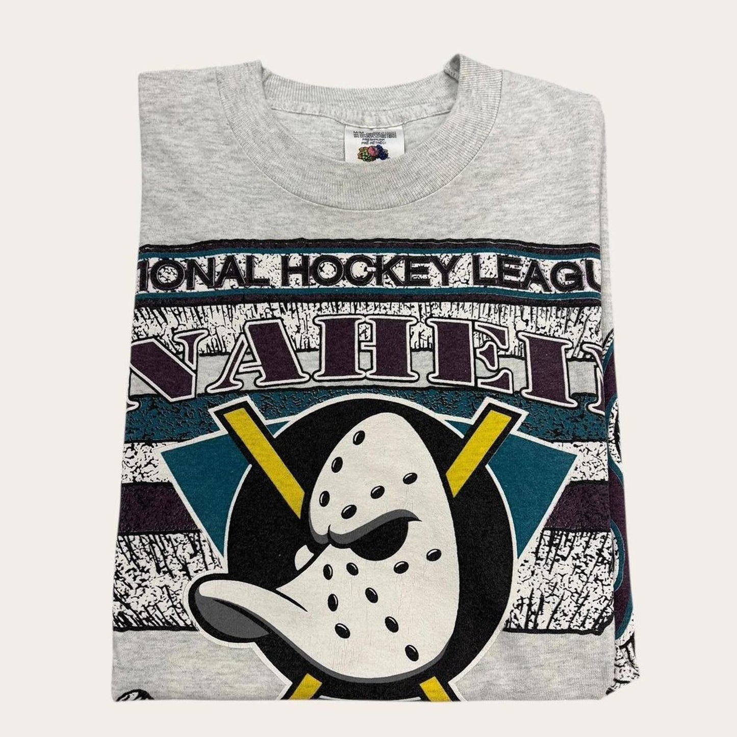 Vintage 90s USA Anaheim mighty ducks NHL ice hockey graphic t-shirt