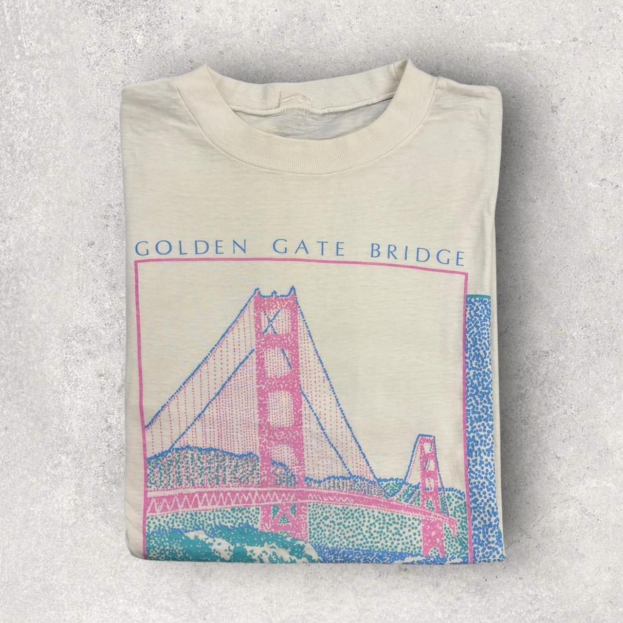Vintage 90s USA Golden Gate Bridge San Francisco California souvenir t-shirt