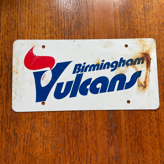 Vintage 70s USA Birmingham Vulcans Alabama WFL American license plate