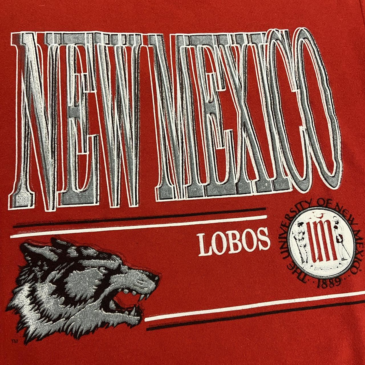 Vintage 90s USA New Mexico Lobos University of New Mexico Albuquerque varsity graphic sweatshirt