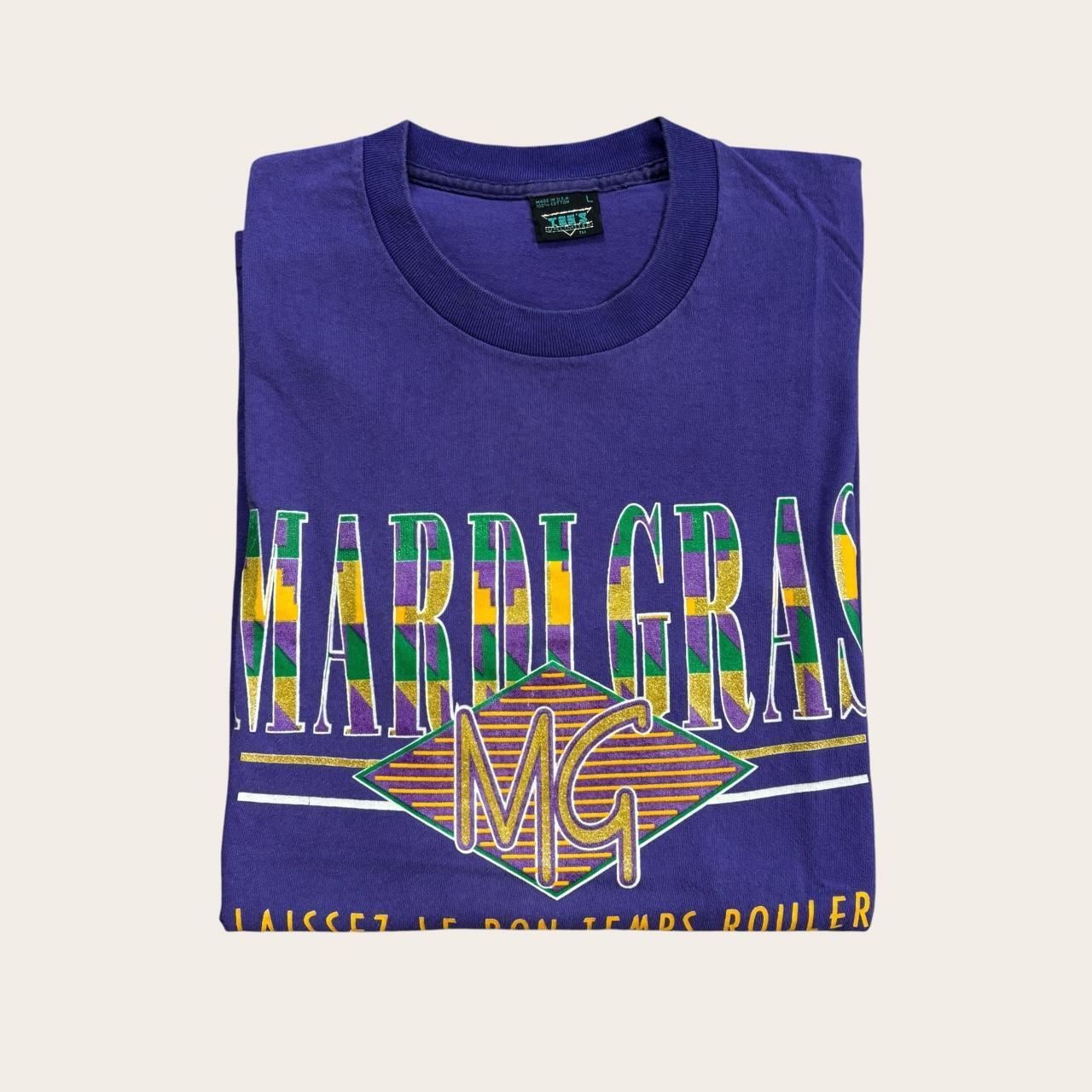 Vintage 90s USA Mardi Gras New Orleans Louisiana souvenir t-shirt