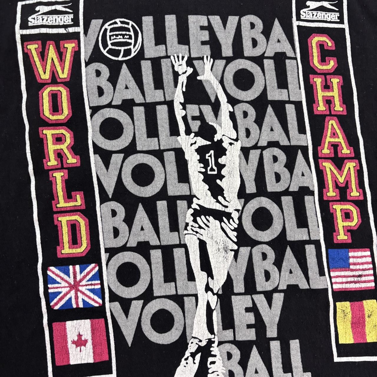 Vintage 90s USA Slazenger volleyball tournament graphic t-shirt