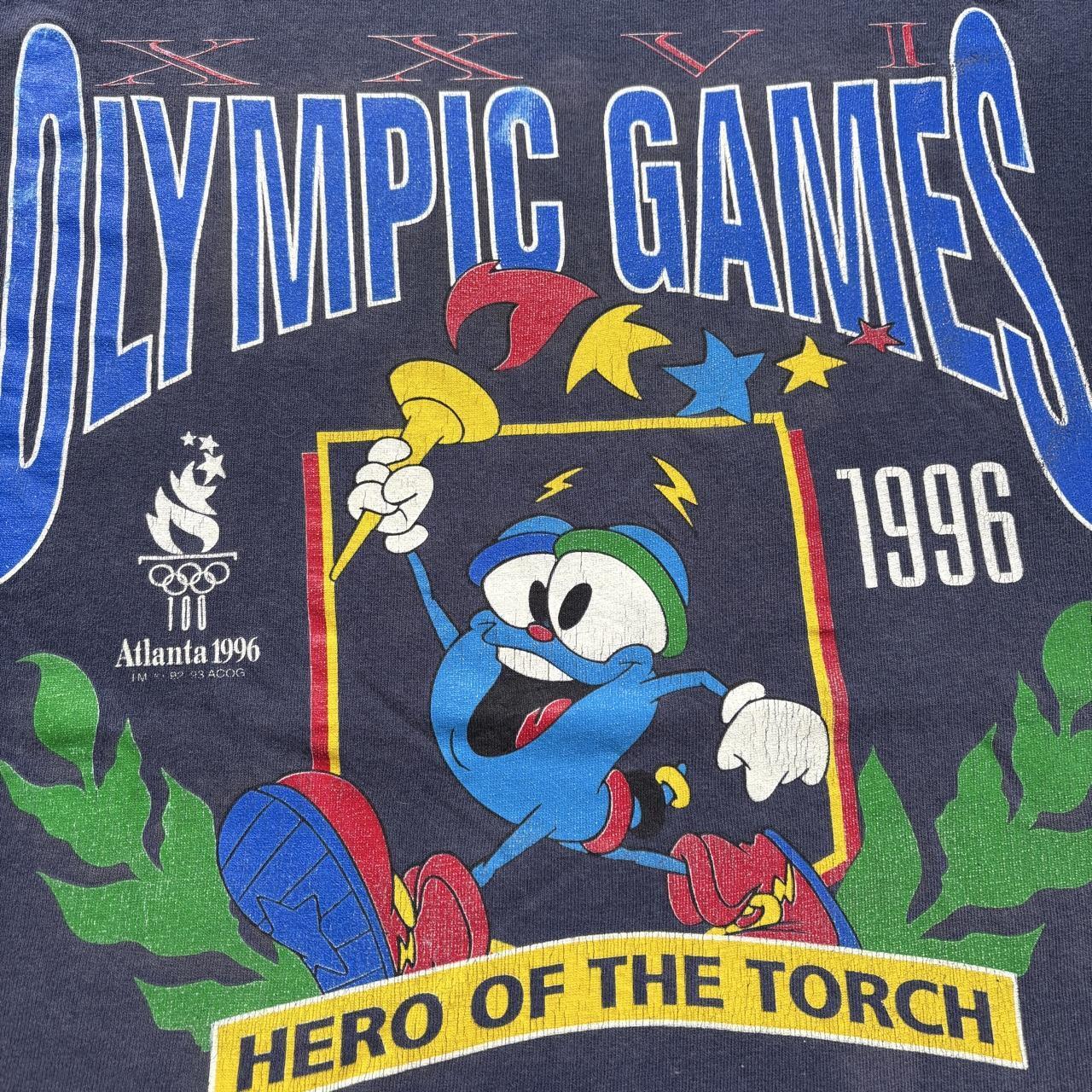 Vintage 90s USA Atlanta Olympics summer games mascot t-shirt