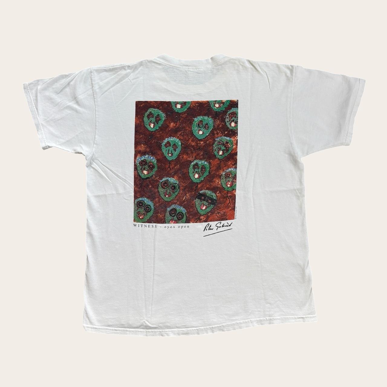 Vintage 90s USA Hard Rock Cafe signature Series Peter Gabriel Genesis t-shirt