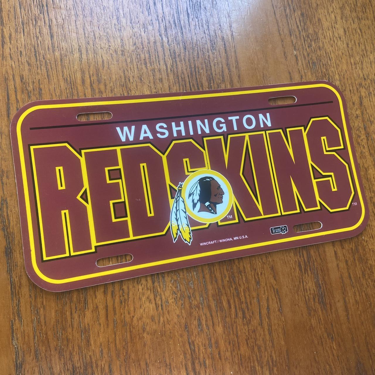 Vintage 90s USA Washington Commanders NFL American Football promotional American license plate