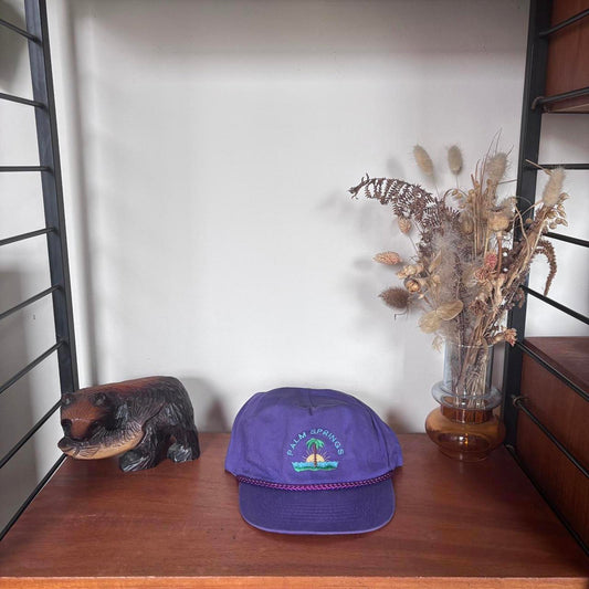 Vintage 90s USA Palm Springs California tourist souvenir graphic cap