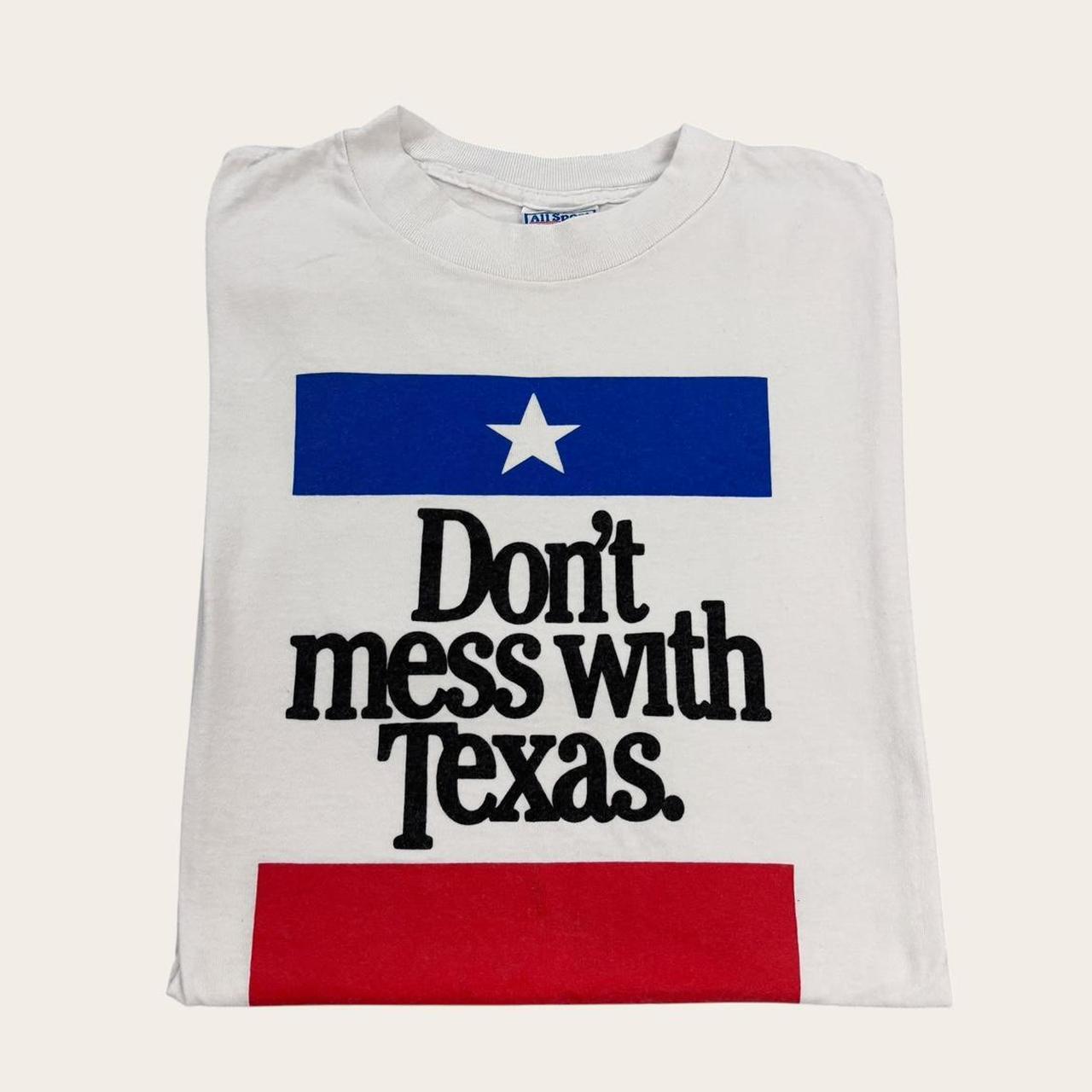 Vintage 90s USA don’t mess with Texas lone star state souvenir t-shirt